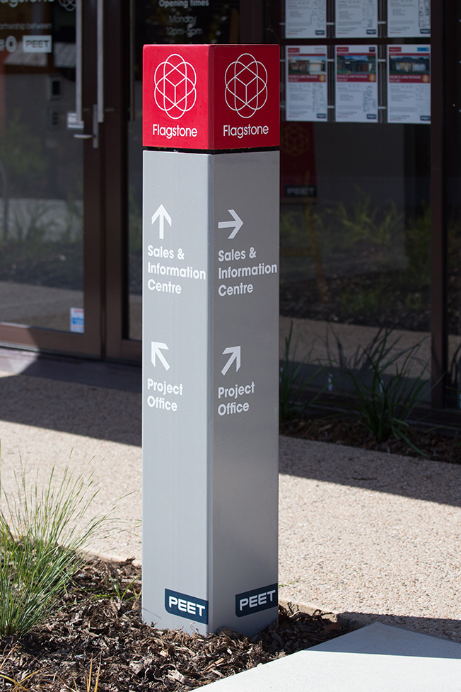 Flagstone Jimboomba Sales Office Gold Coast Signwriter Bremner Signs